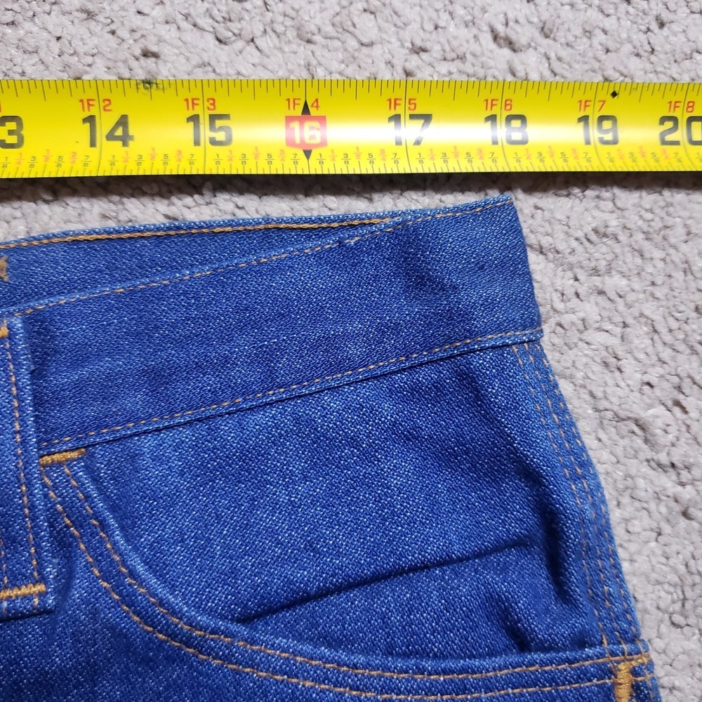 VTG 70s Wrangler Denim Jeans Men 38 (36x30) Bootcut USA Chore Western Workwear - Picture 5 of 7